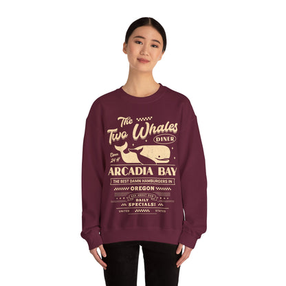 The Two Whales Diner Emblem Unisex Crewneck Sweatshirt