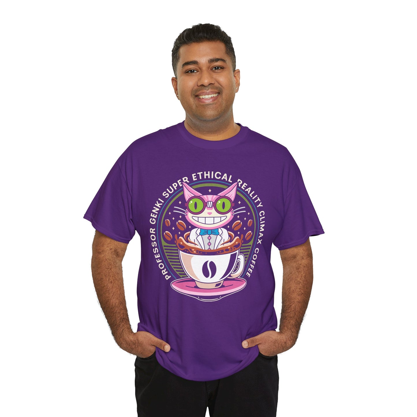 Steelport Cat Coffee Emblem Unisex T-Shirt