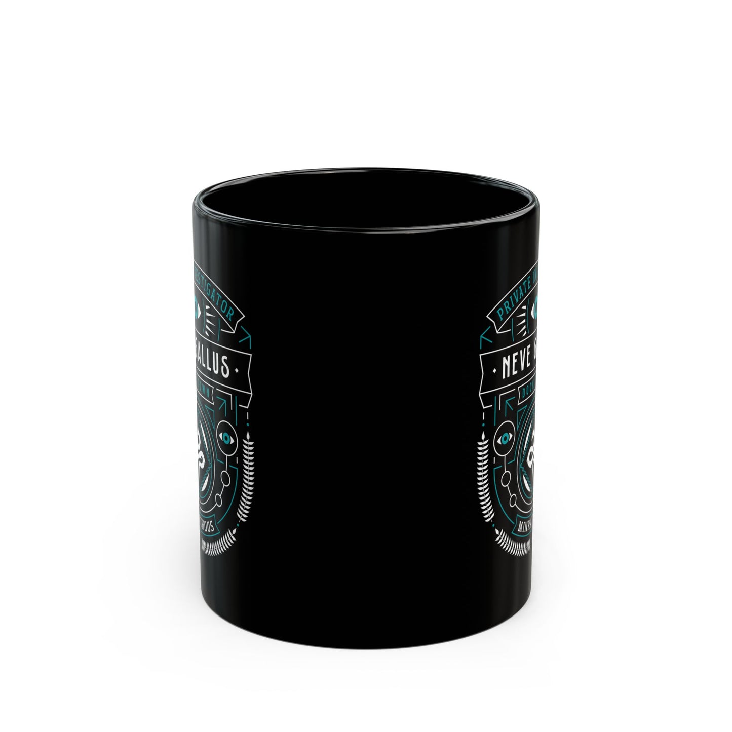 Minrathous Private Investigator Crest Black Mug