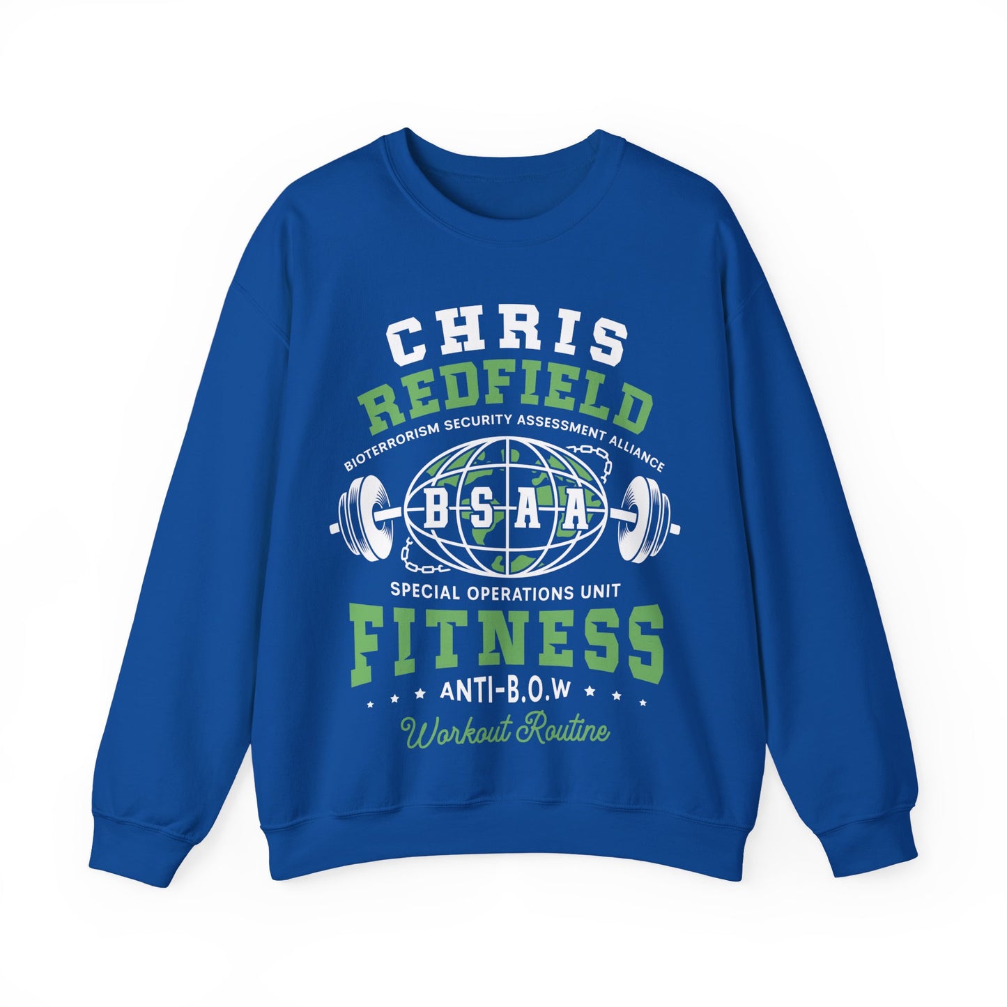 Bsaa Redfield Fitness Emblem Crewneck Sweatshirt