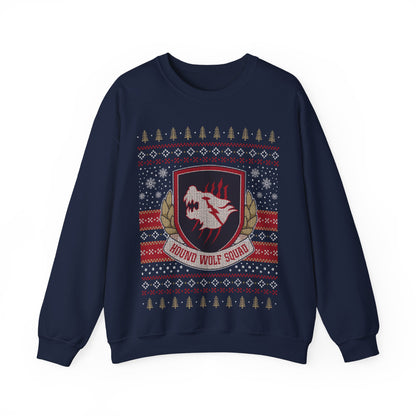 Hound Wolf Squad Christmas Unisex Crewneck Sweatshirt