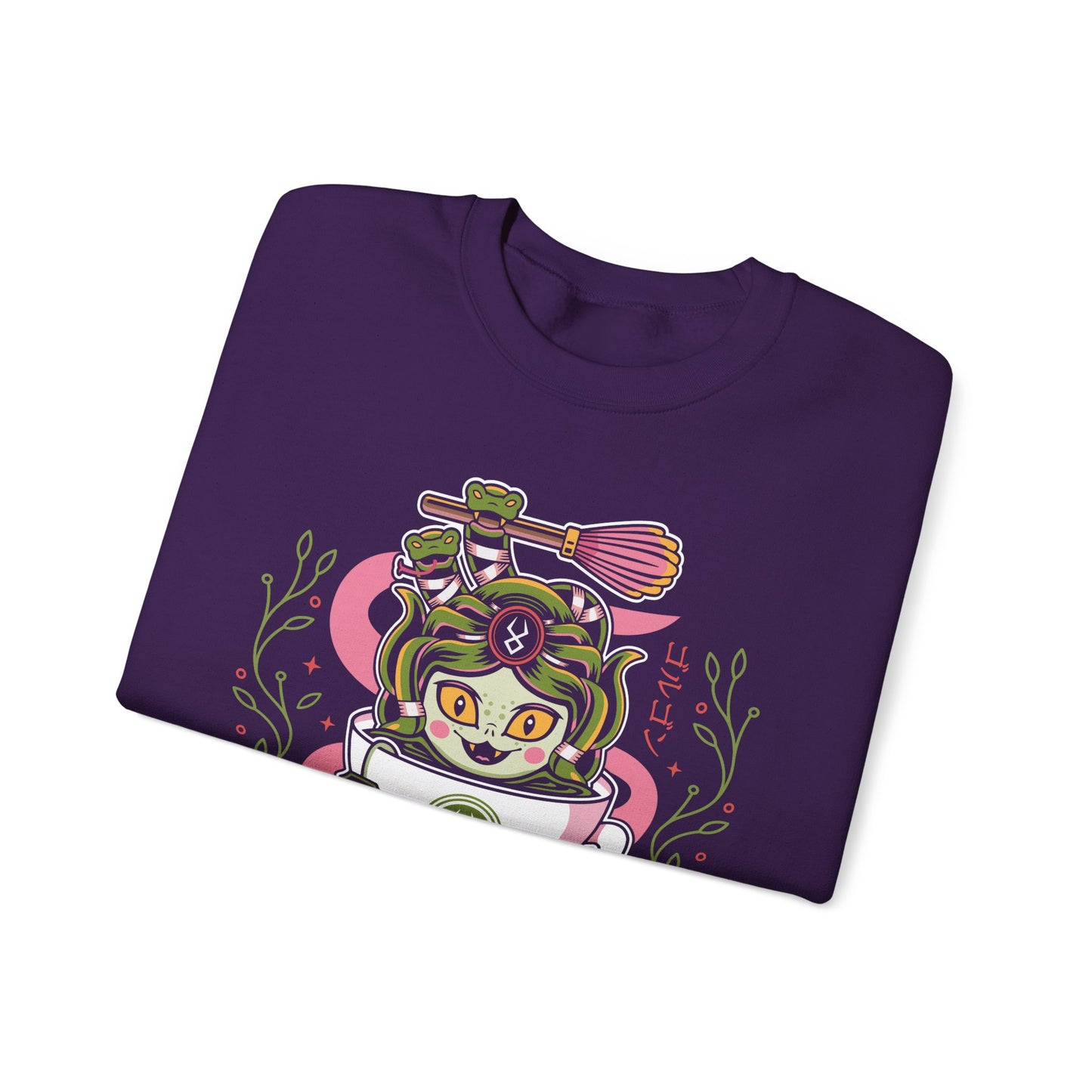 Dusa Green Tea Emblem Crewneck Sweatshirt