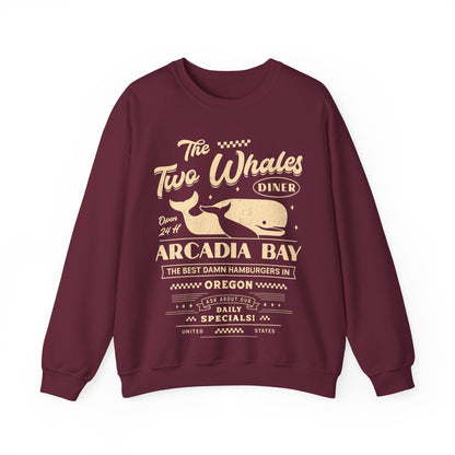 The Two Whales Diner Emblem Unisex Crewneck Sweatshirt