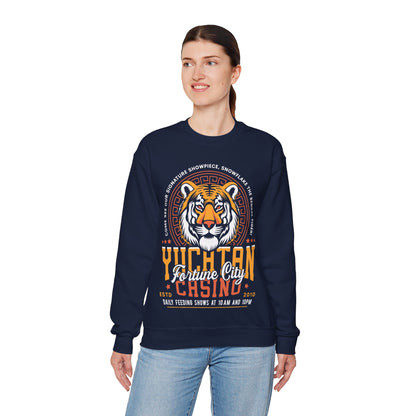 Yucatan Casino Snowflake Grunge Unisex Crewneck Sweatshirt