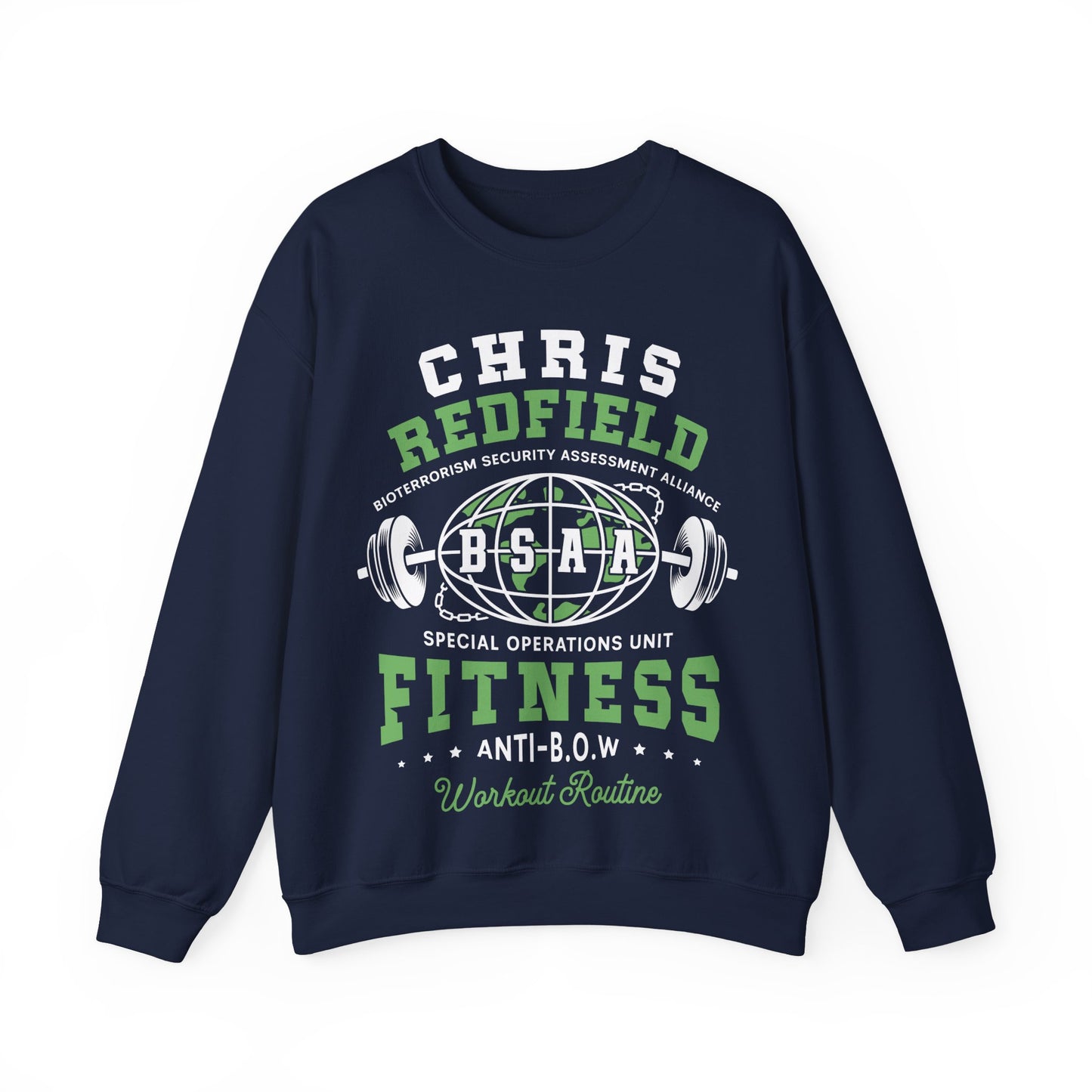 Bsaa Redfield Fitness Emblem Crewneck Sweatshirt