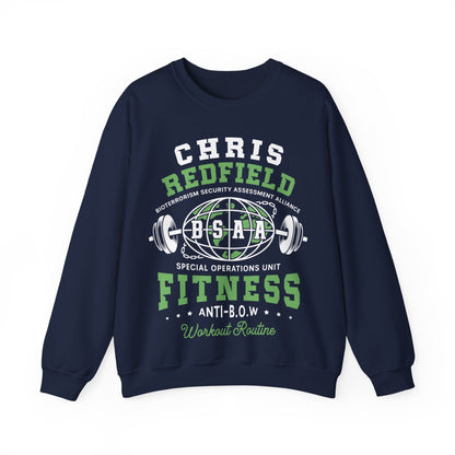 Bsaa Redfield Fitness Emblem Crewneck Sweatshirt