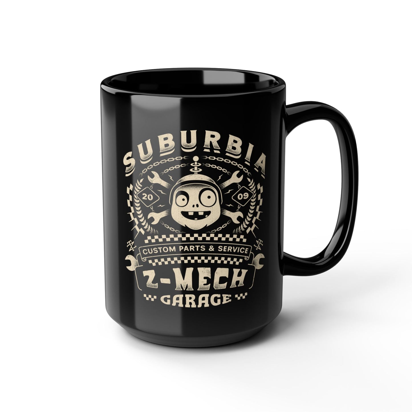Imp Mech Call Garage Black Mug