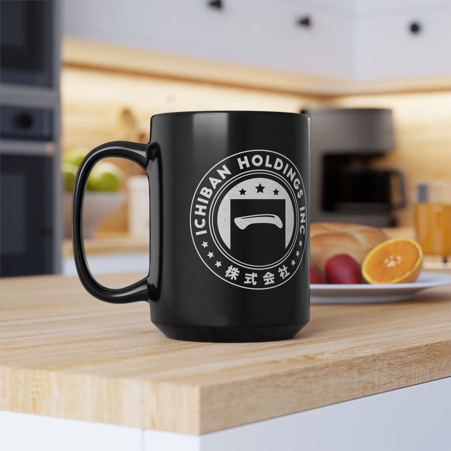 Ichiban Holdings Emblem Black Mug