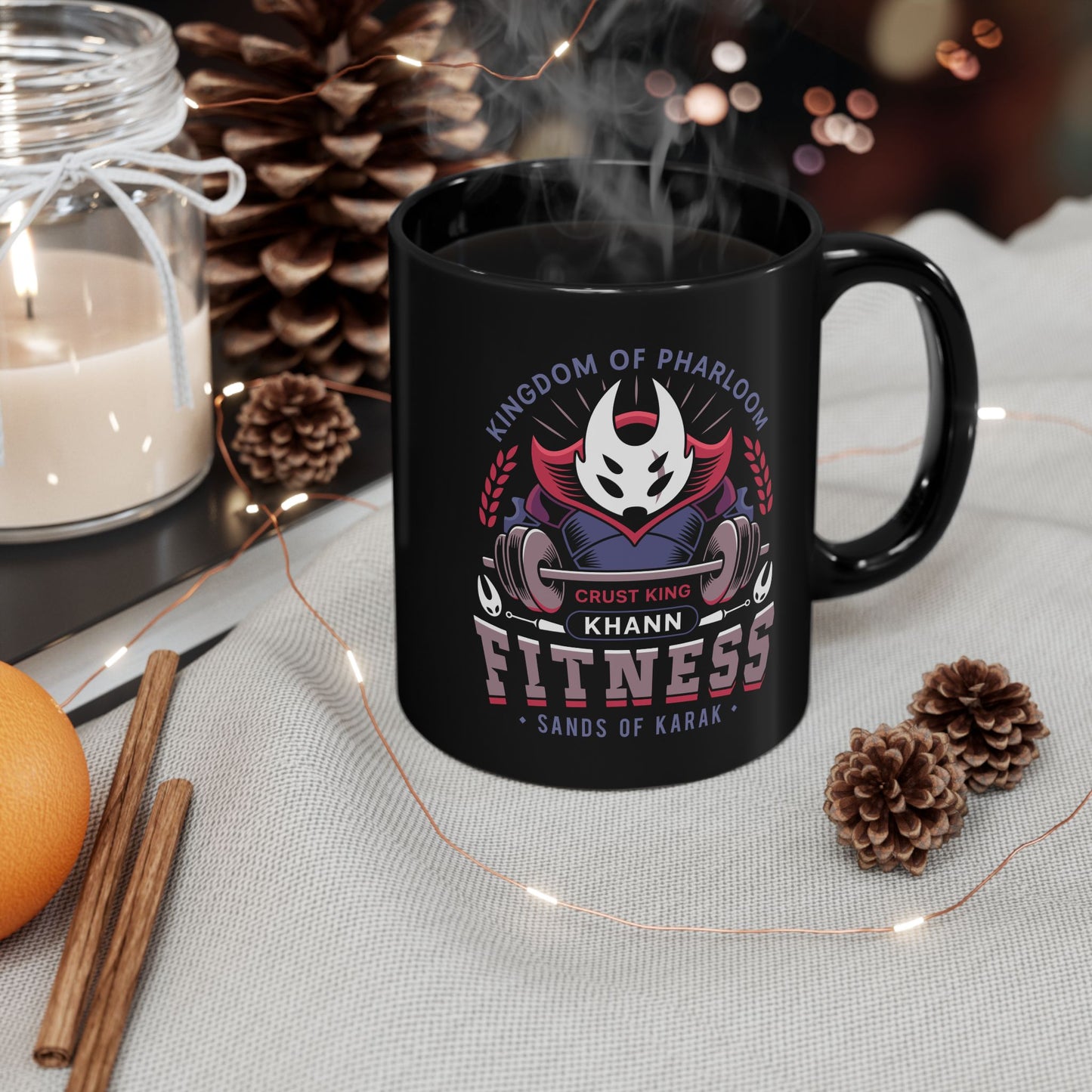 Pharloom Fitness Emblem Black Mug
