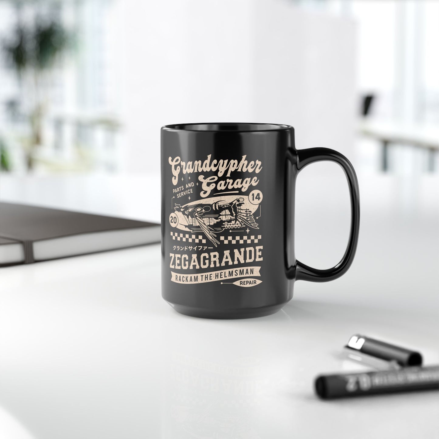 Zegagrande Garage Black Mug