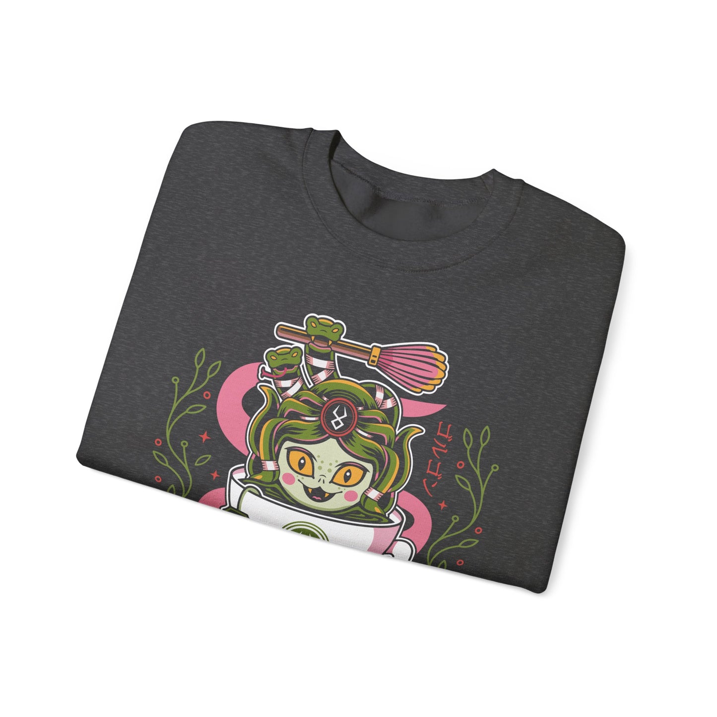 Dusa Green Tea Emblem Crewneck Sweatshirt