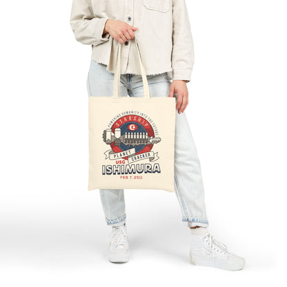 Ishimura Vintage Emblem Canvas Tote Bag