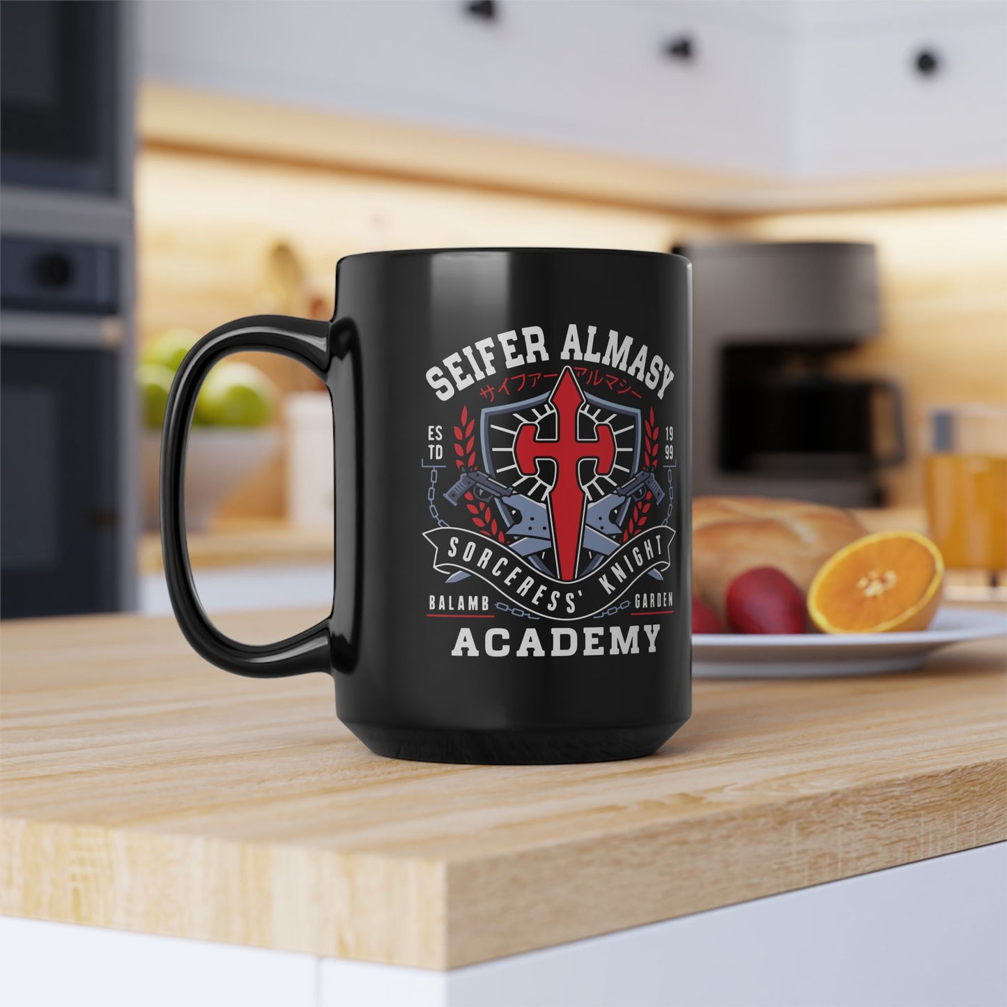 Seifer Almasy Academy Emblem Black Mug