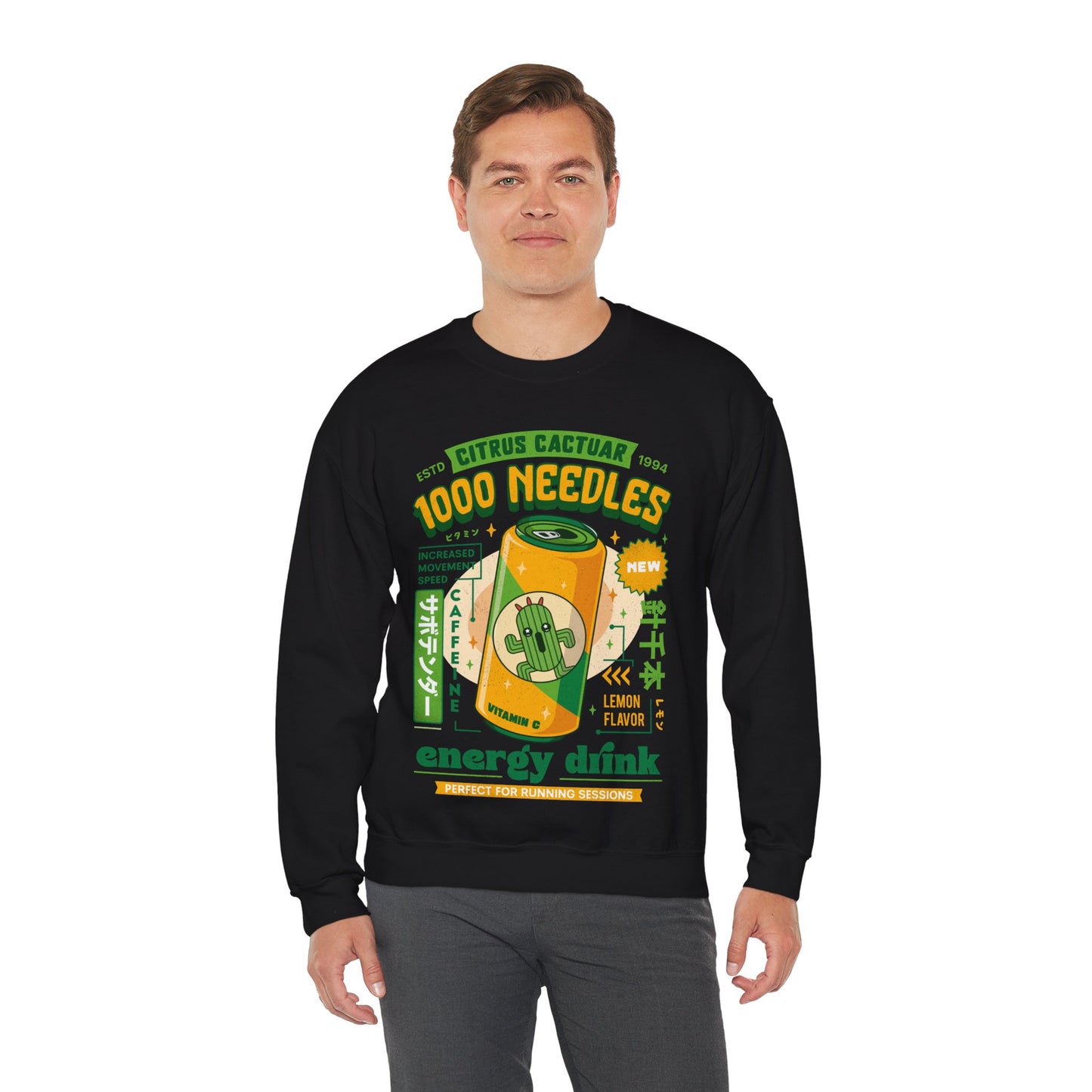 Cactuar Energy Drink Unisex Crewneck Sweatshirt