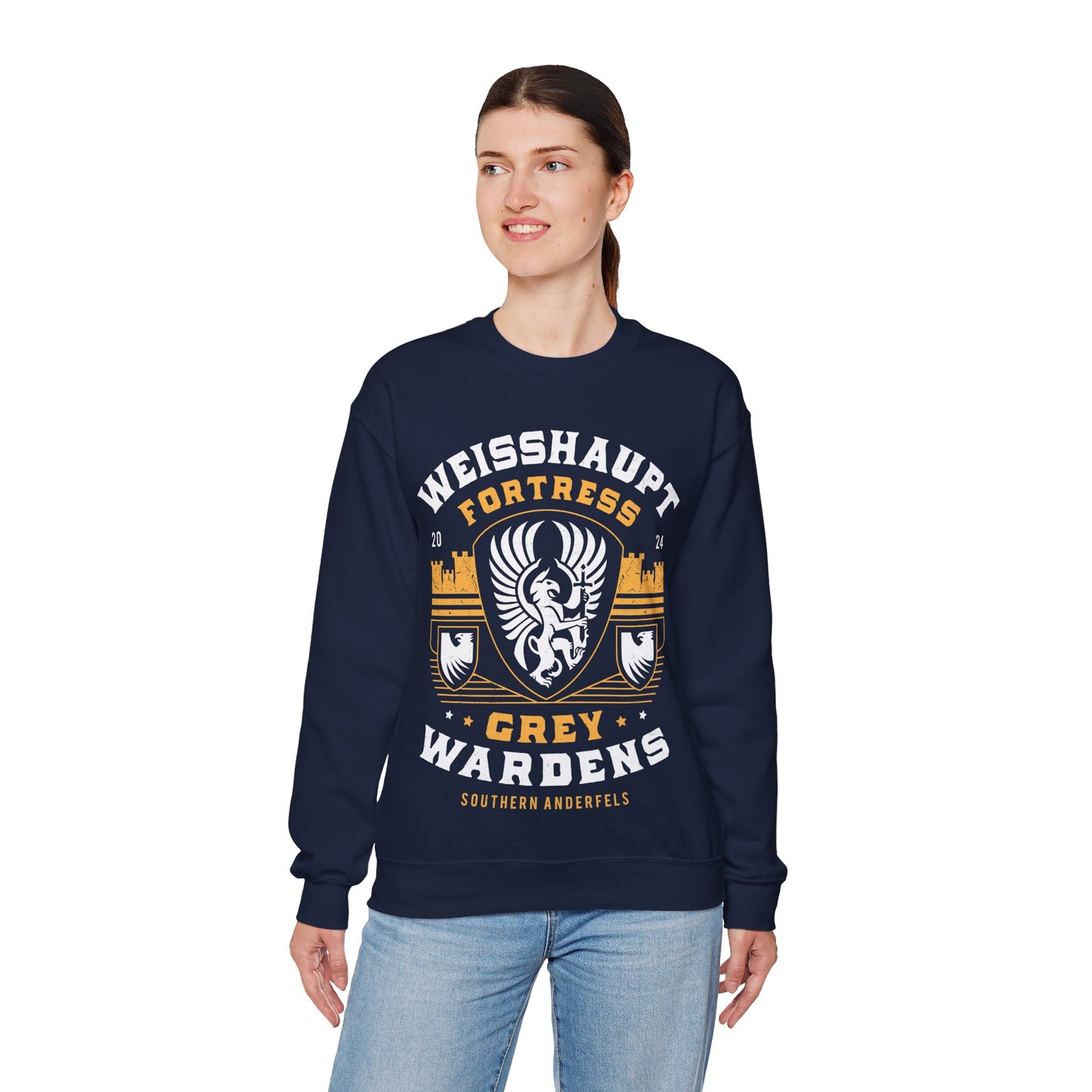 Grey Wardens Fortress Crest Unisex Crewneck Sweatshirt