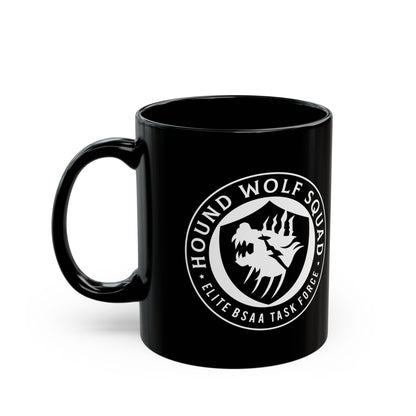 Hound Wolf Squad Crest Black Mug