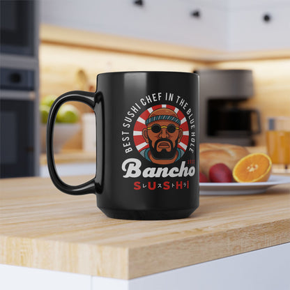 Bancho Sushi Emblem Black Mug