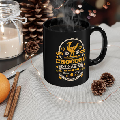 Chocobo Coffee Grunge Black Mug