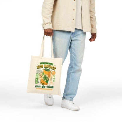 Cactuar Energy Drink Cotton Canvas Tote Bag