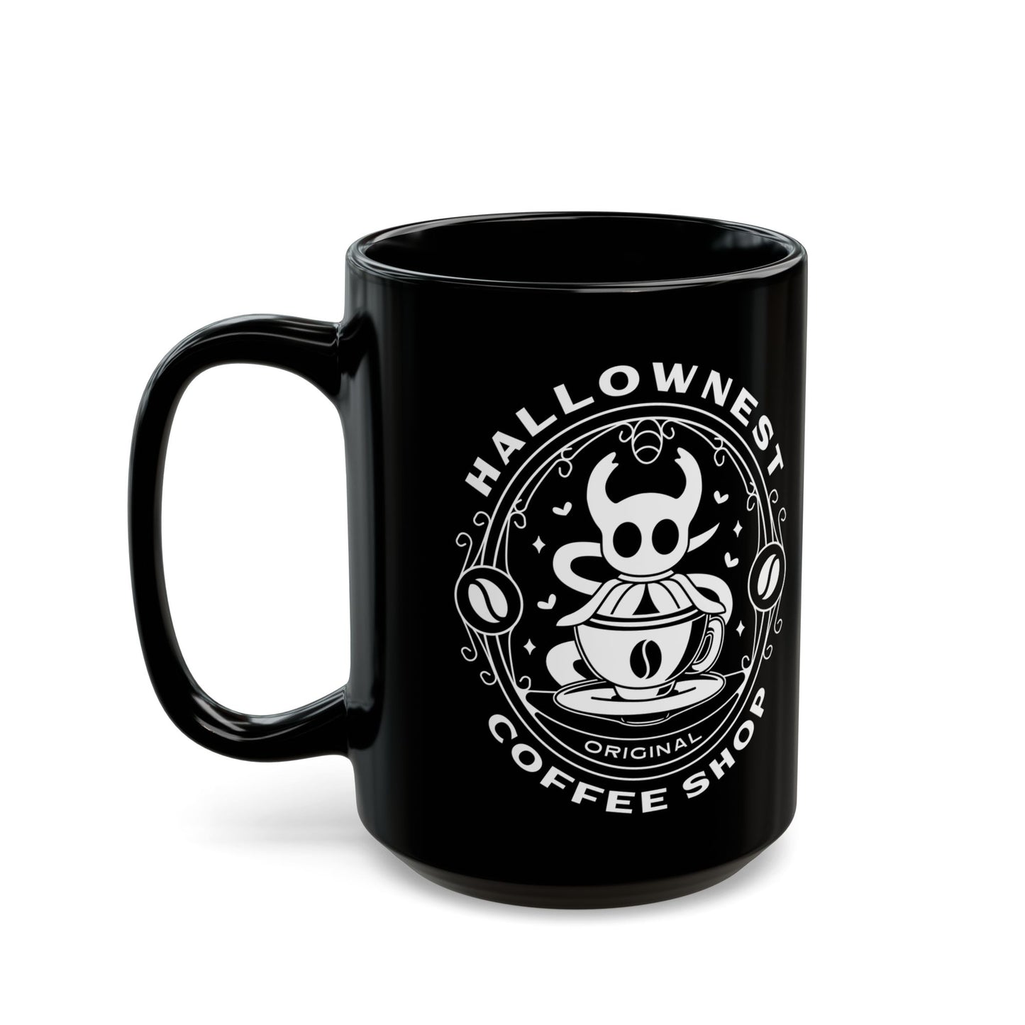 Hallownest Coffee Emblem Black Mug