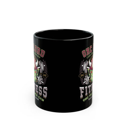 Geffen Orc Village Fitness Black Mug