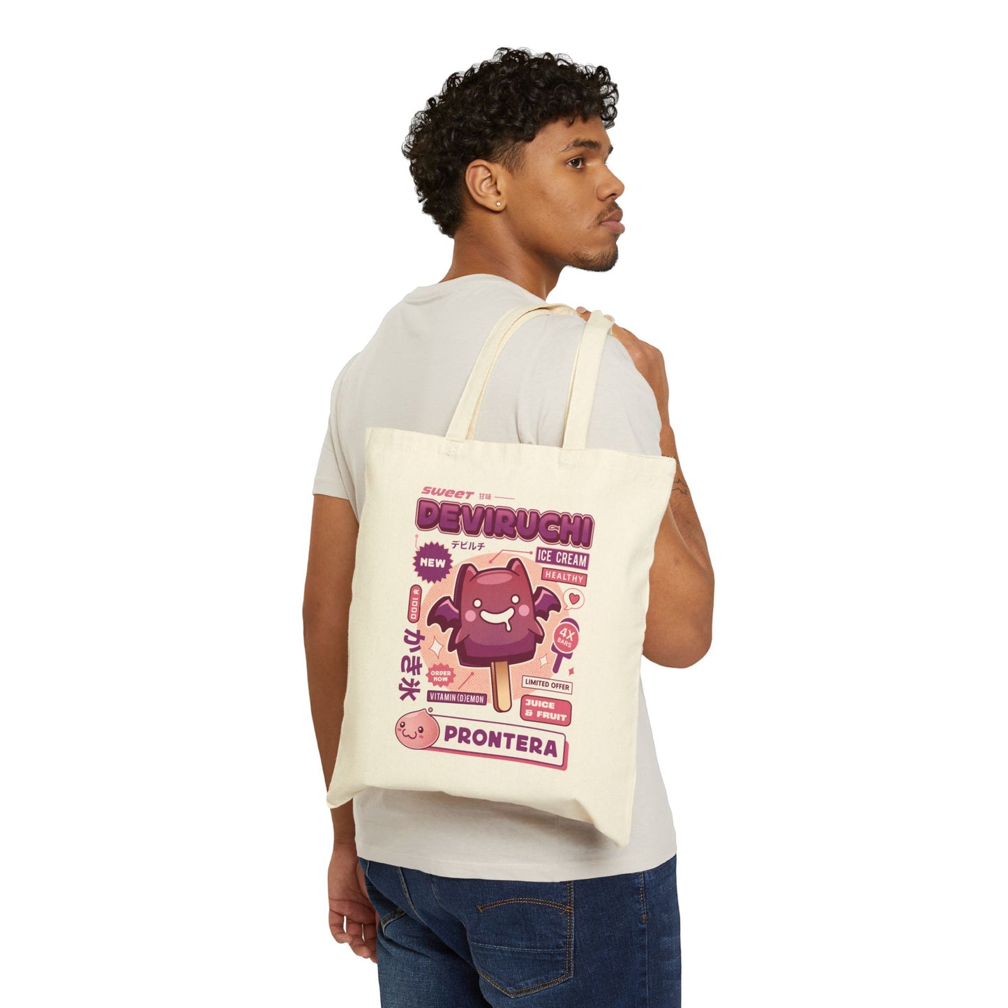 Deviruchi Ice Cream Canvas Tote Bag