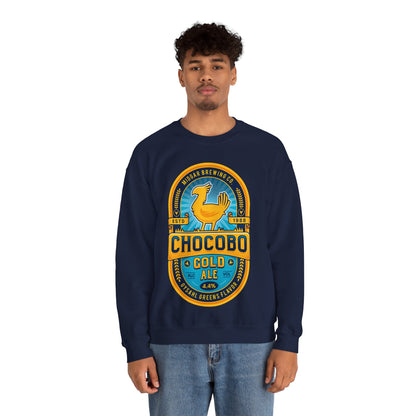 Chocobo Gold Beer Emblem Unisex Crewneck Sweatshirt