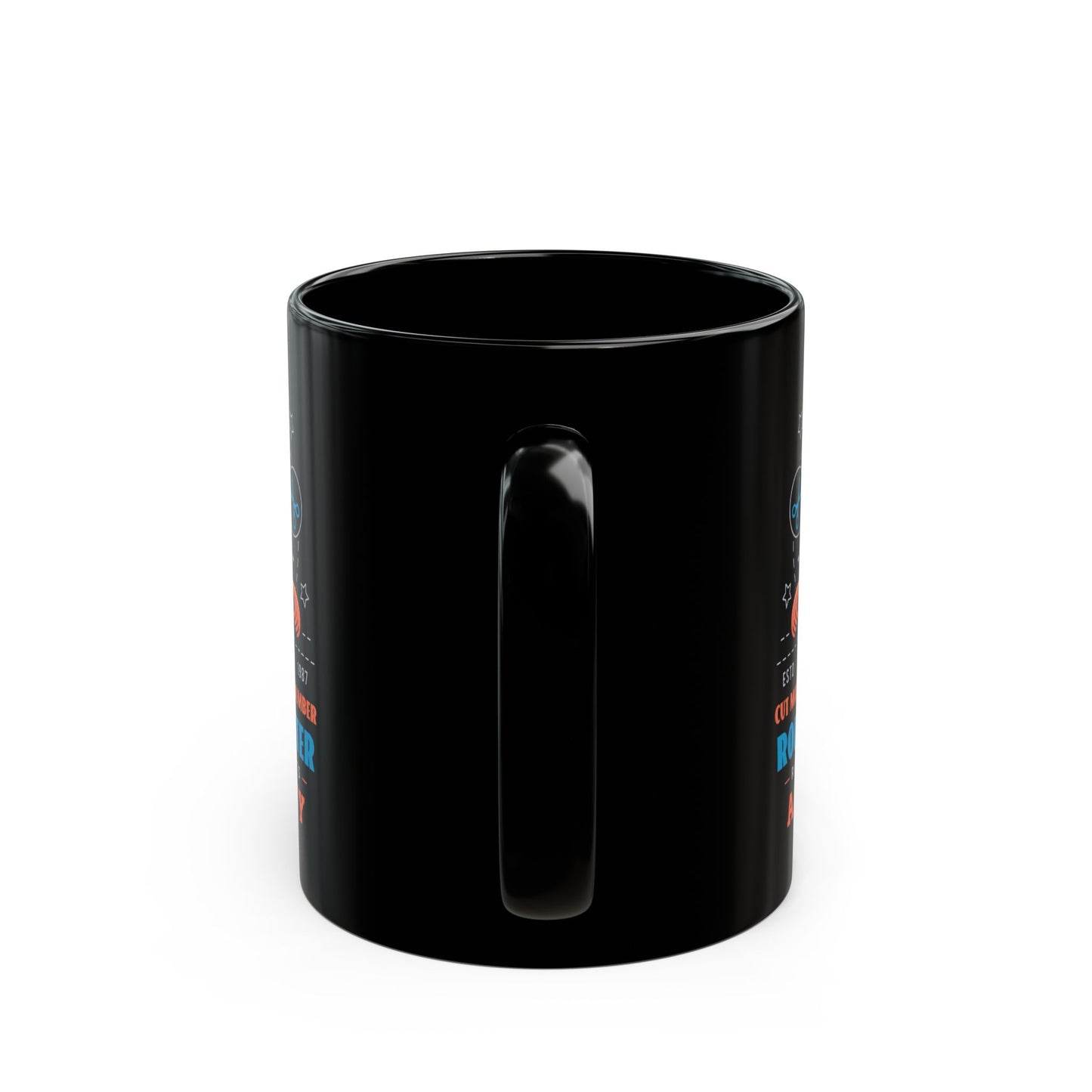Rolling Cutter Academy Black Mug