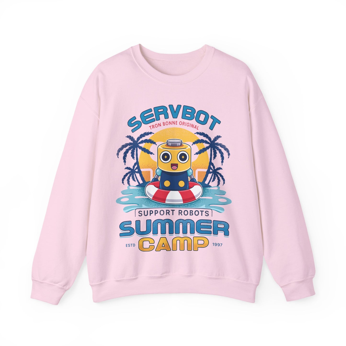 Servbot Summer Camp Vintage Crewneck Sweatshirt