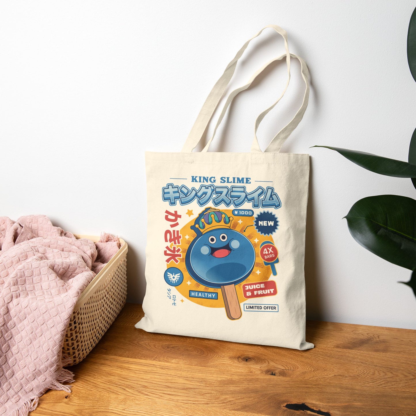 King Slime Ice Cream Tote Bag