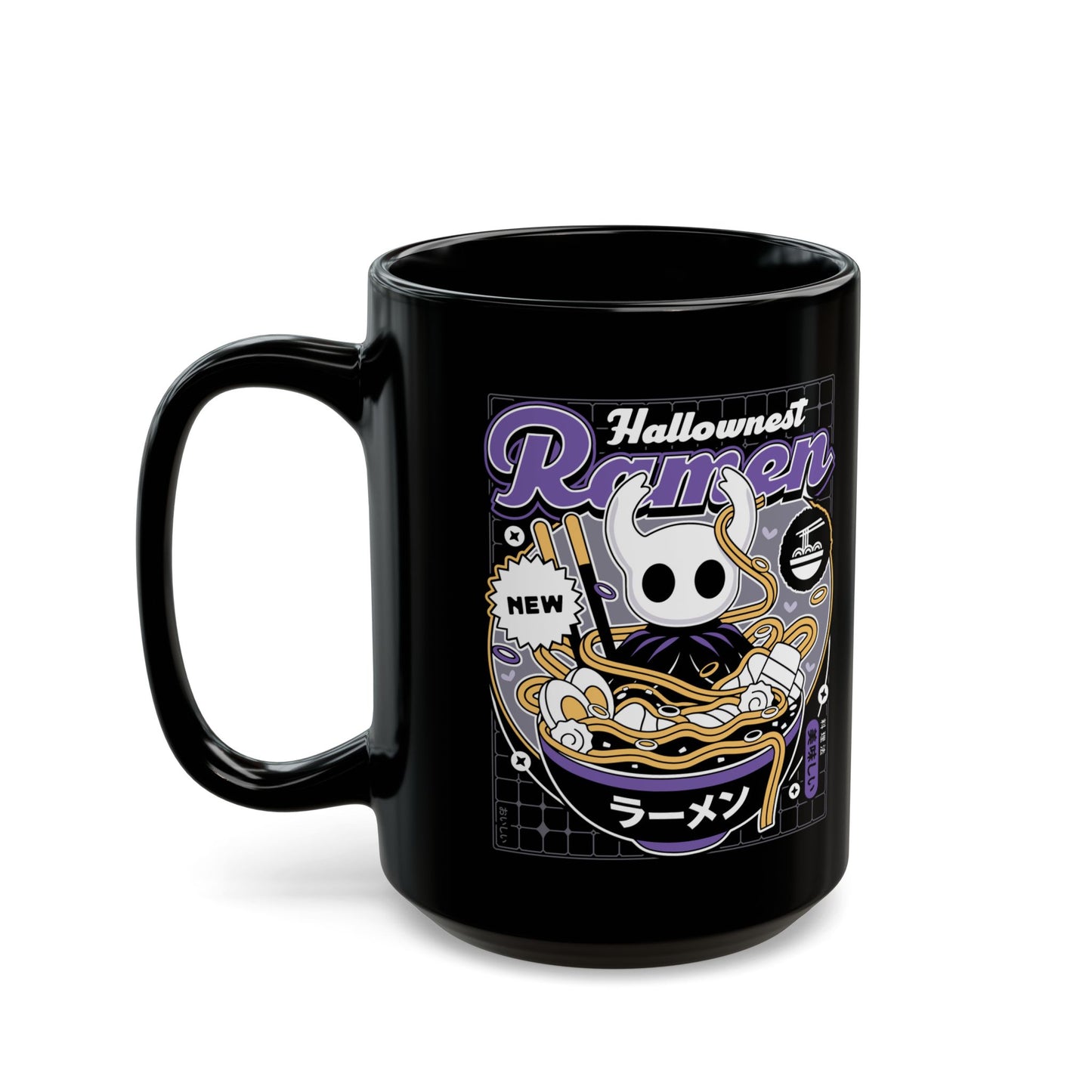 Hallownest Ramen Aesthetic Black Mug