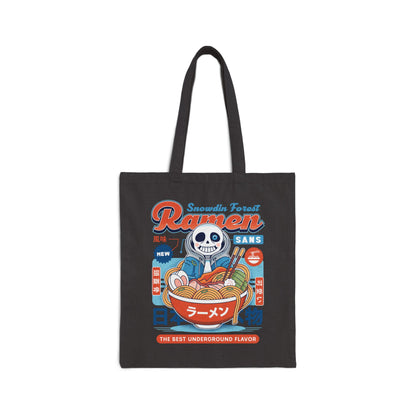 Snowdin Forest Ramen Vintage Cotton Canvas Tote Bag