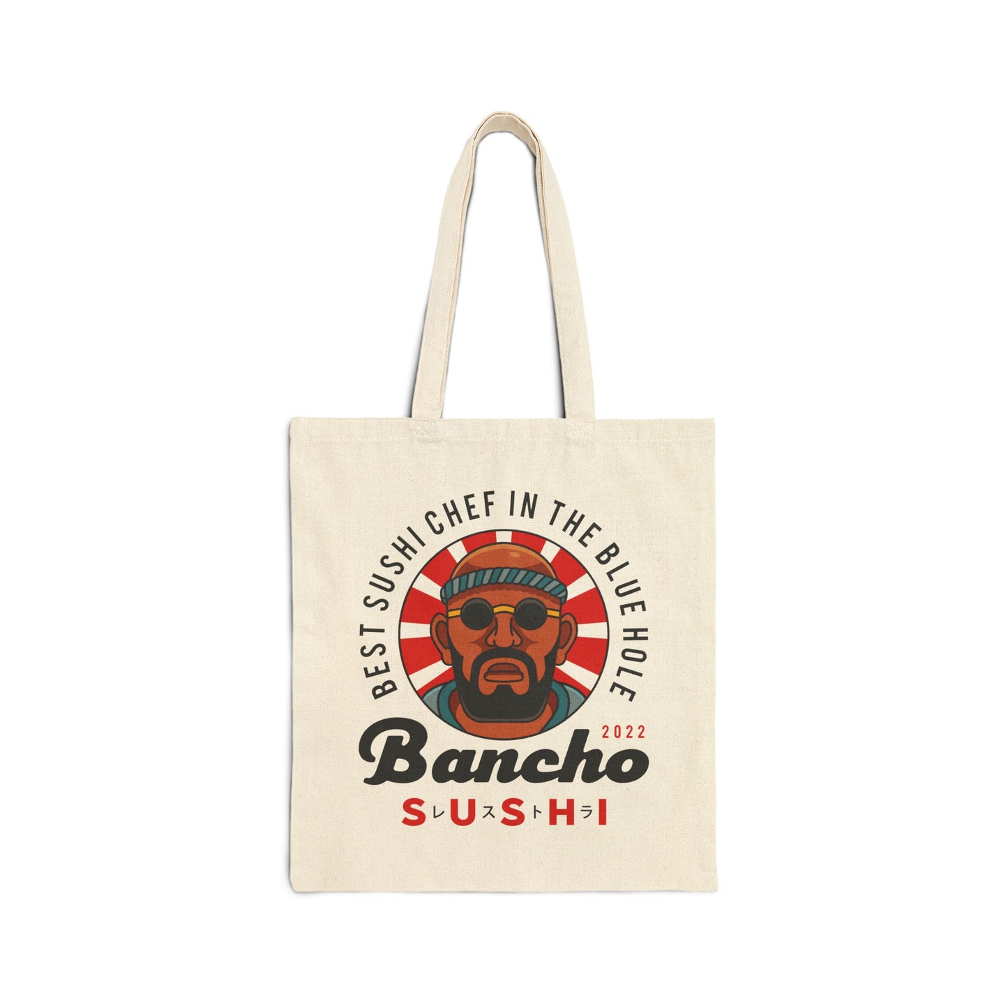 Bancho Sushi Emblem Cotton Canvas Tote Bag