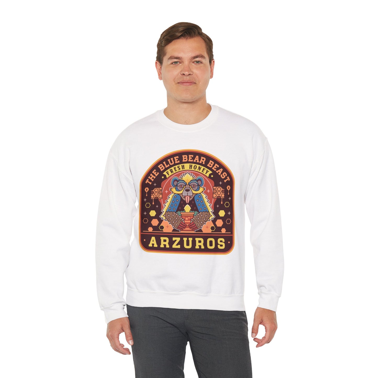 Arzuros Honey Emblem Crewneck Sweatshirt