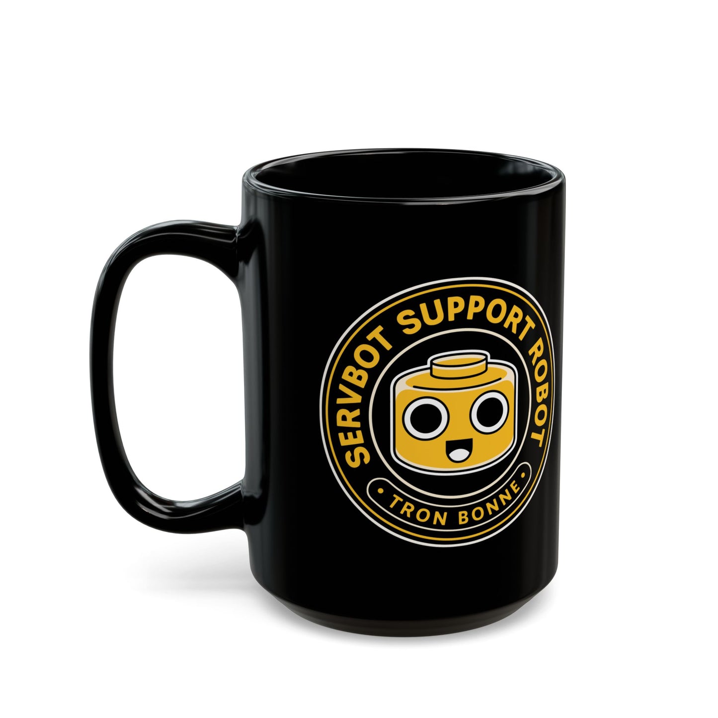 Servbot Vintage Crest Black Mug