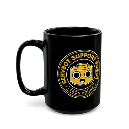 Servbot Vintage Crest Black Mug
