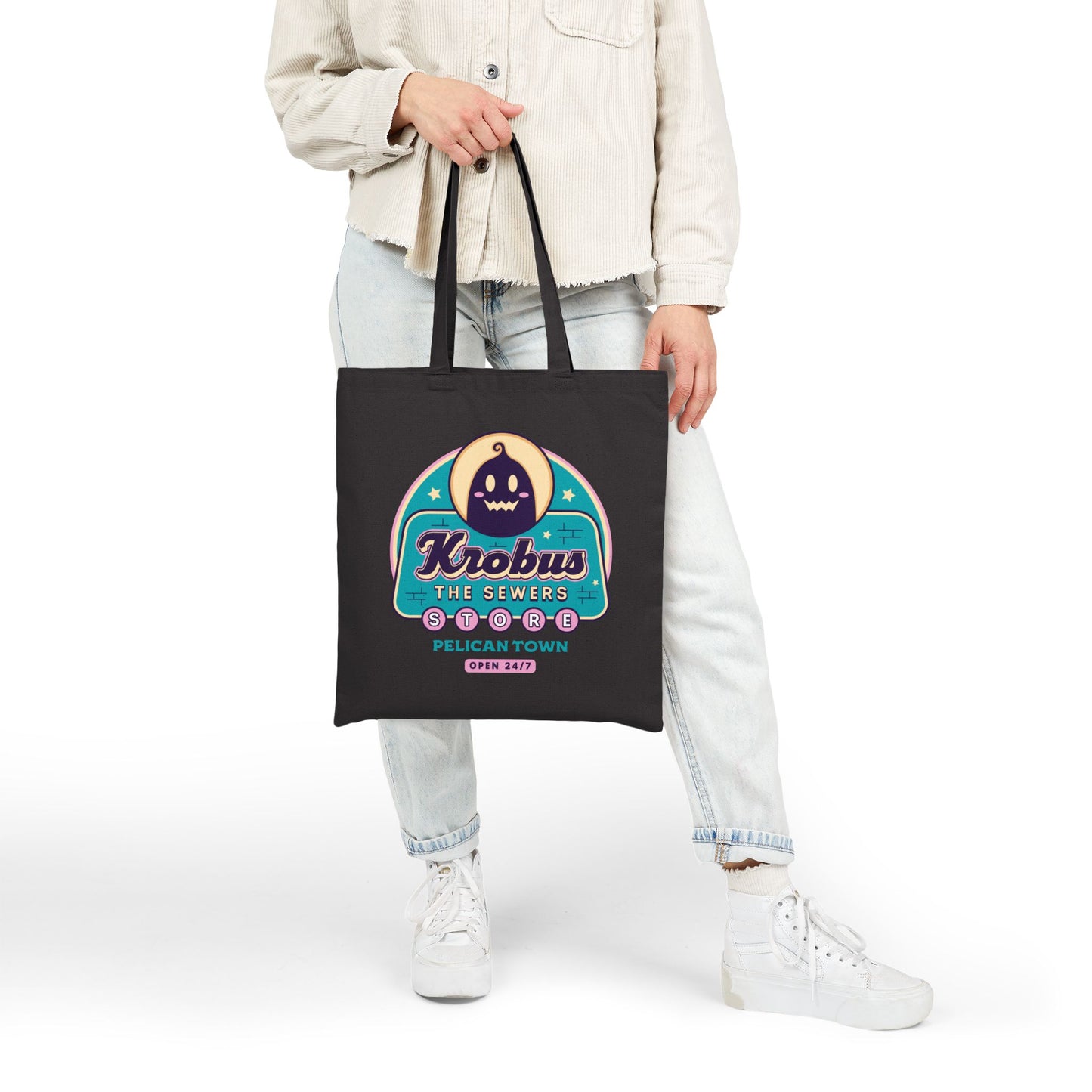 Krobus The Sewers Merchant Cotton Canvas Tote Bag
