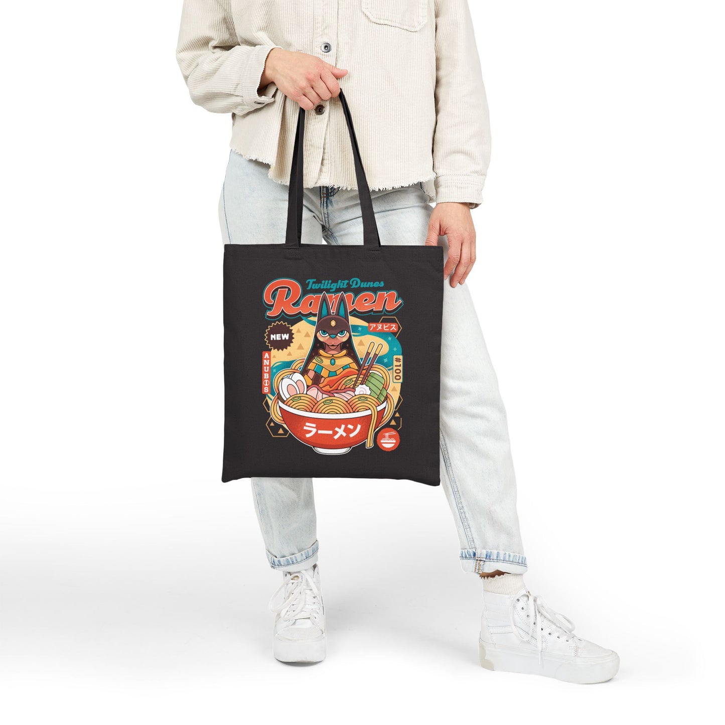 Twilight Dunes Ramen Vintage Tote Bag