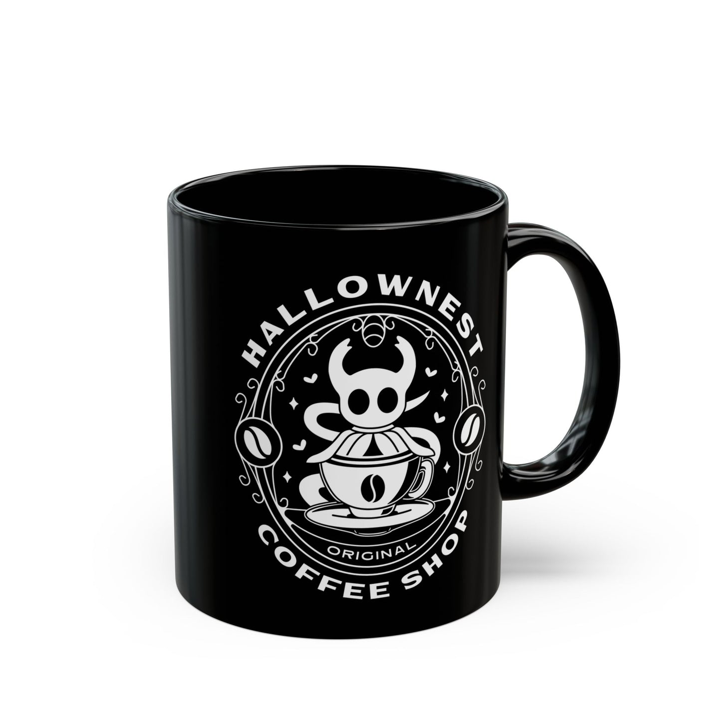 Hallownest Coffee Emblem Black Mug