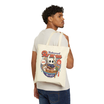 Hallownest Ramen Vintage Cotton Canvas Tote Bag