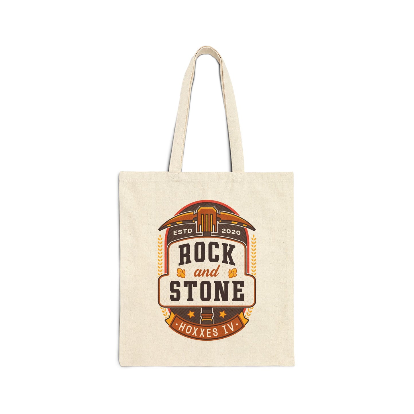 Rock And Stone Emblem Canvas Tote Bag
