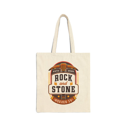 Rock And Stone Emblem Canvas Tote Bag
