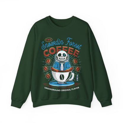 Snowdin Forest Coffee Emblem Crewneck Sweatshirt