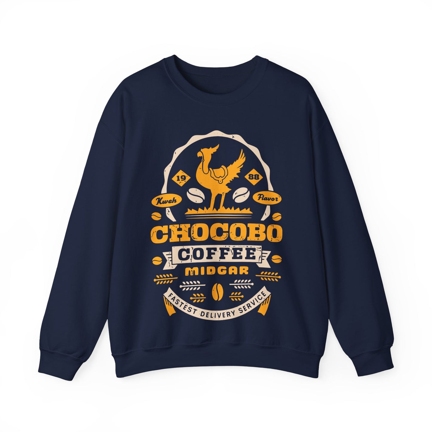 Chocobo Coffee Grunge Unisex Crewneck Sweatshirt