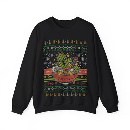 Cactuar Ramen Ugly Sweater Unisex Crewneck Sweatshirt