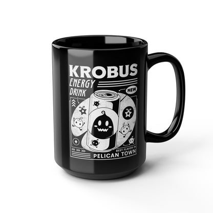 Krobus Energy Drink Grunge Black Mug