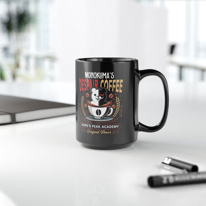 Hopes Peak Academy Coffee Crest Black Mug