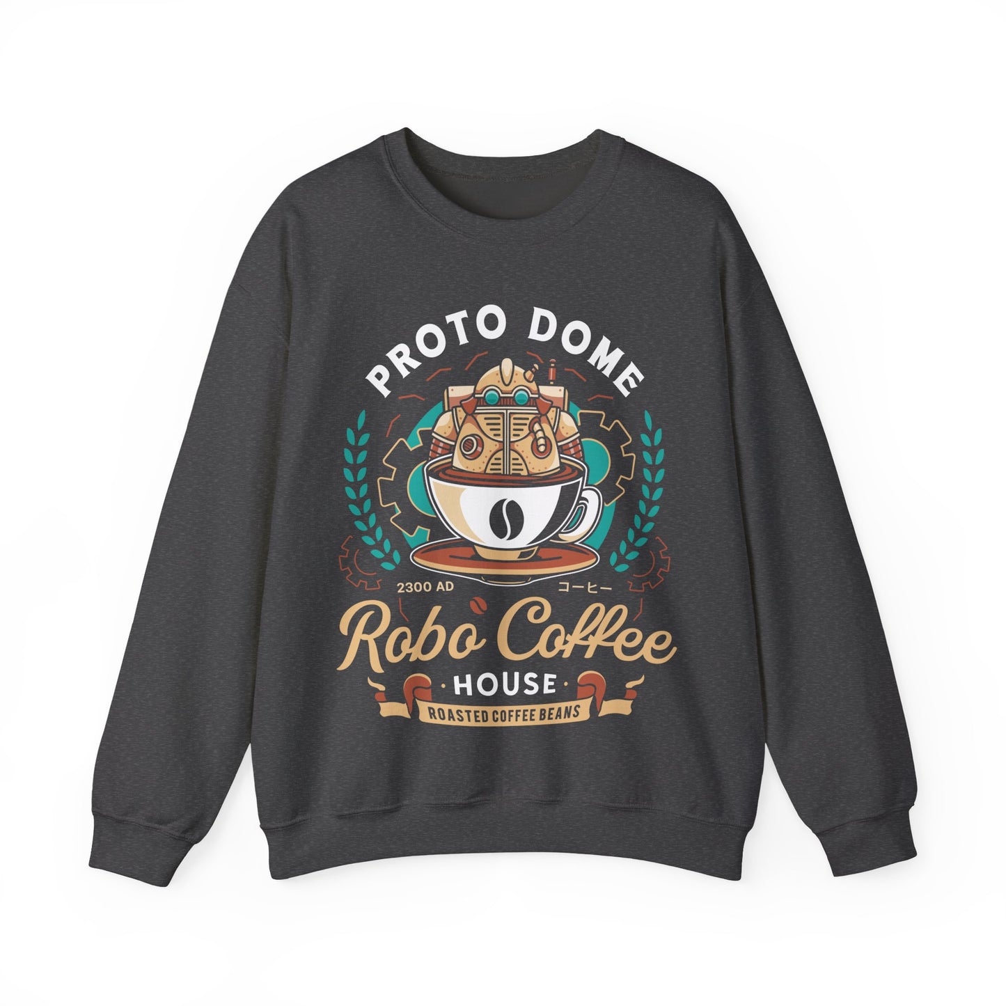 Proto Dome Robo Coffee Crest Unisex Crewneck Sweatshirt