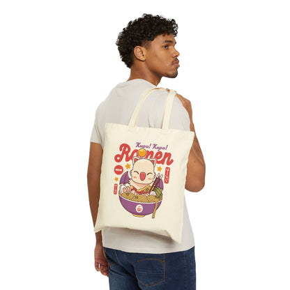 Moogle Kupo Ramen Canvas Tote Bag