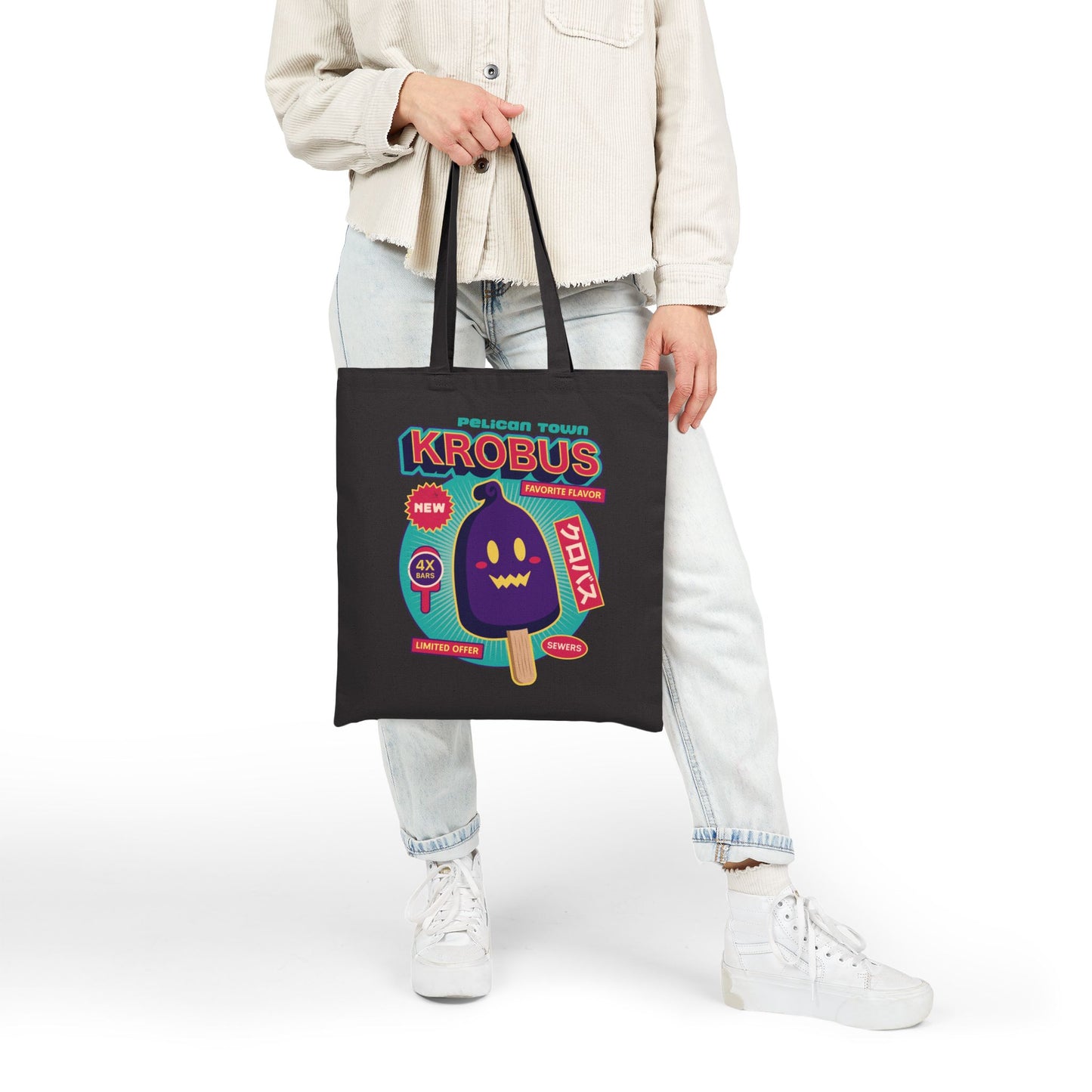 Krobus Ice Cream Canvas Tote Bag